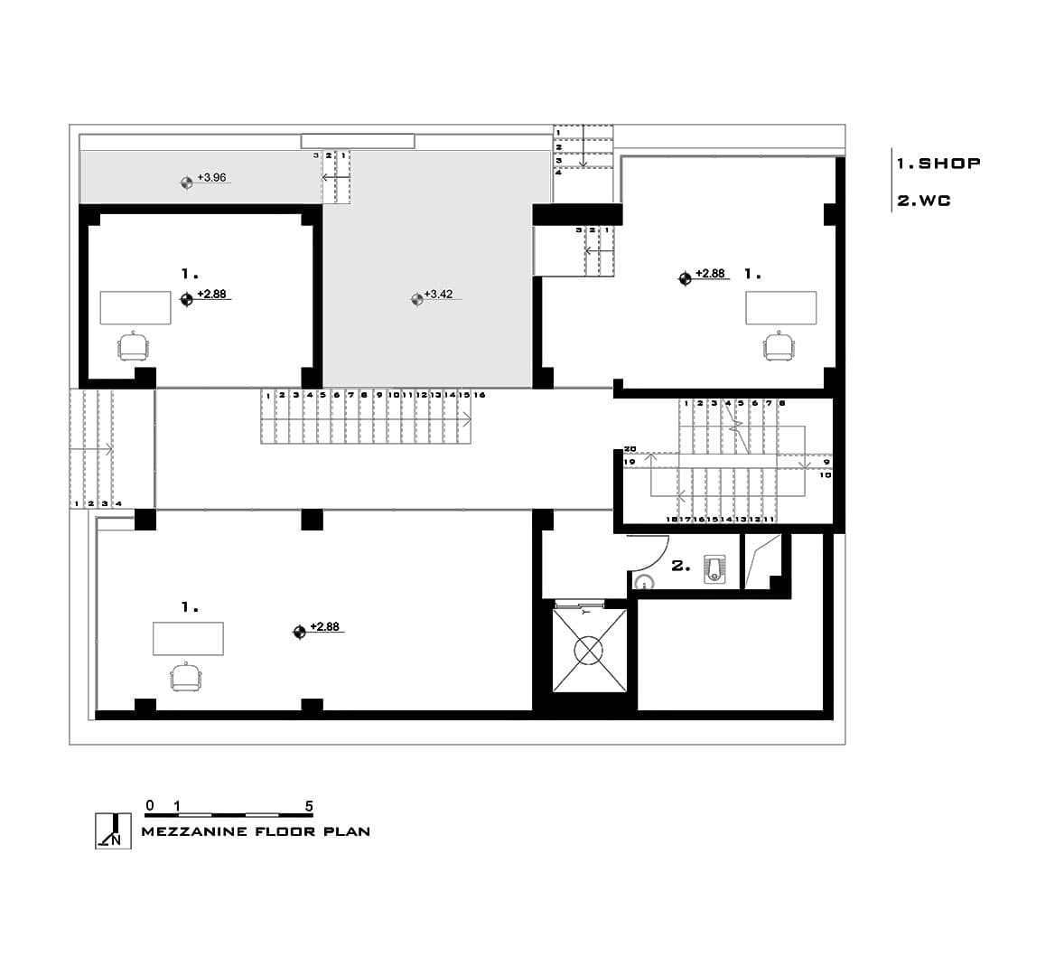 Igan Building / ساختمان ایگان — plans/mezzanine.jpg
